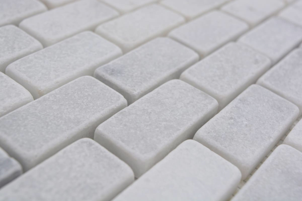 Mosaico Ladrillo Ibiza Blanco Antiguo Marmol ladrillo visto blanco mate R9C