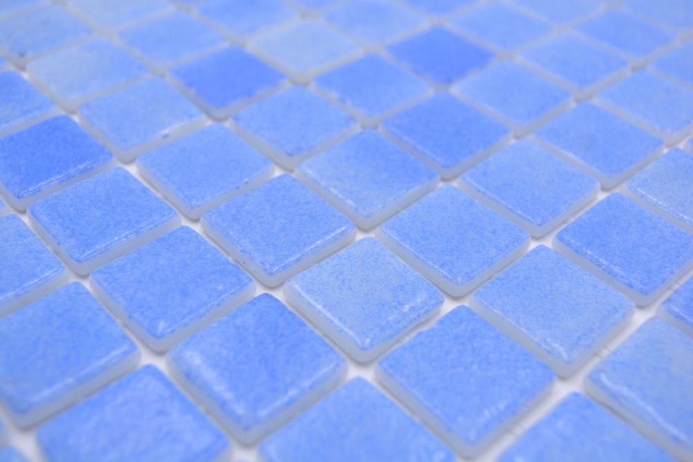 Mosaikfliese Poolmosaik Schwimmbadmosaik blau antislip rutschsicher- 220-100P