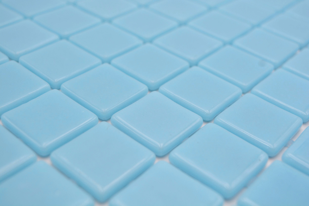 Mosaikfliese Poolmosaik Schwimmbadmosaik hellblau Dusche Wand SPAIN - 220-25102U