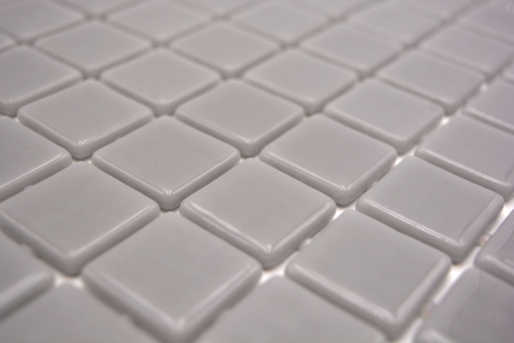 Mosaikfliese Poolmosaik Schwimmbadmosaik Grau Betongrau Dusche Wand SPAIN - 220-25108U