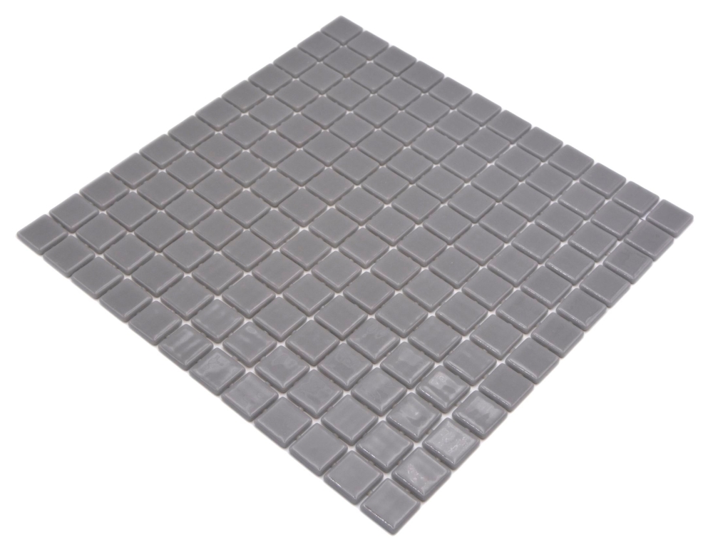 Mosaikfliese Poolmosaik Schwimmbadmosaik Grau Betongrau Dusche Wand SPAIN - 220-25108U
