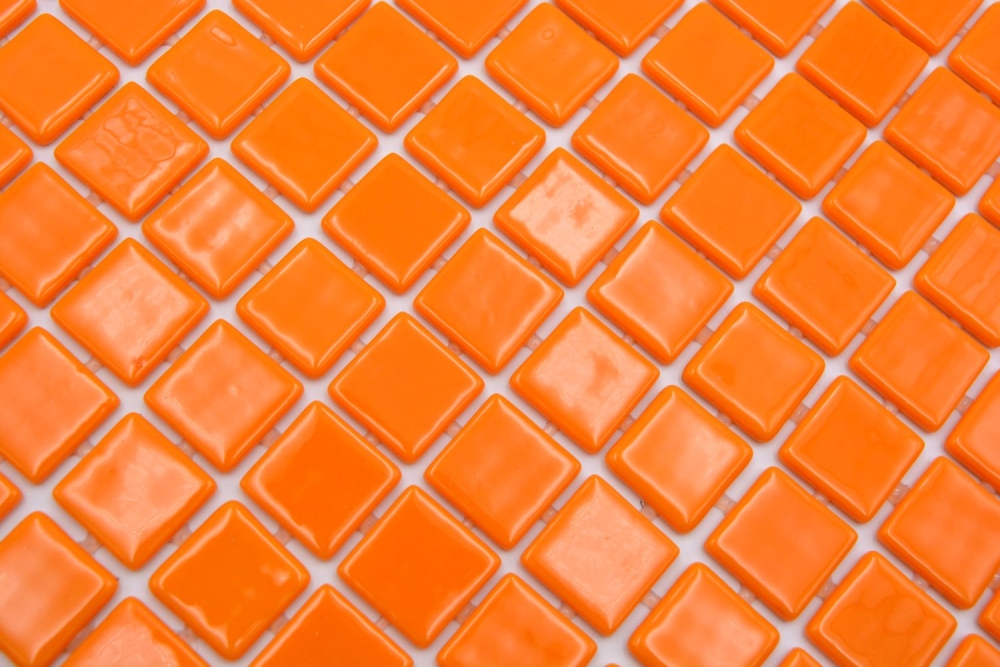 Mosaikfliese Poolmosaik Schwimmbadmosaik orange - 220-P25820