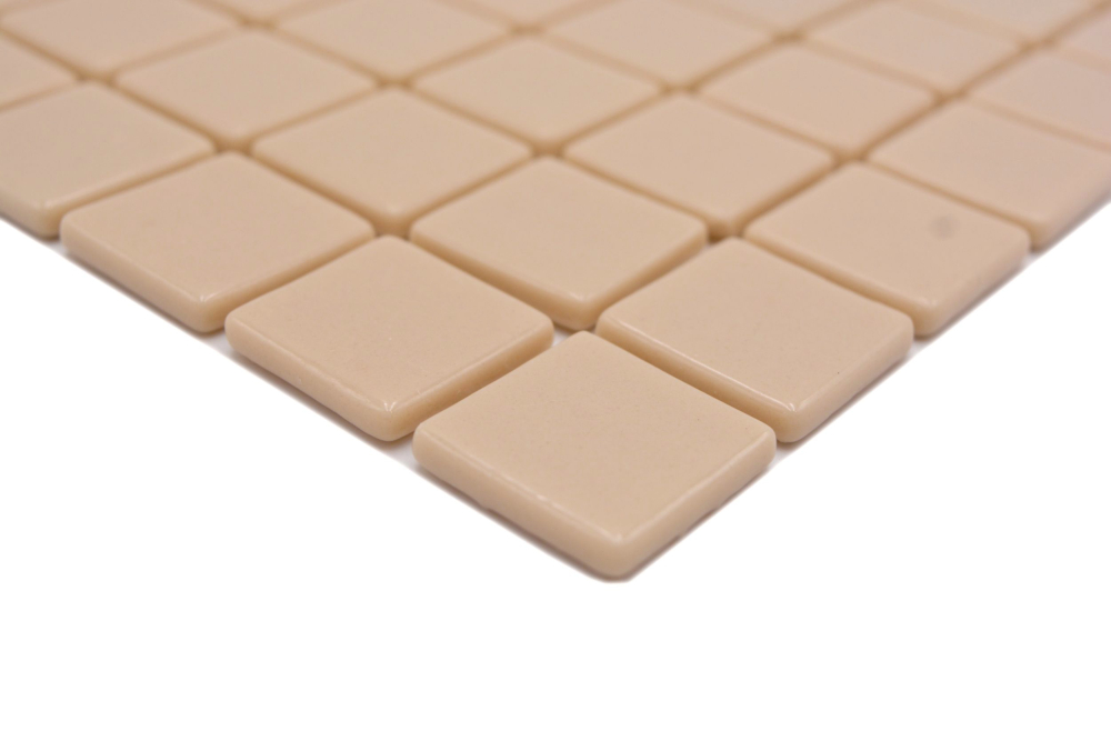 Mosaikfliese Poolmosaik Schwimmbadmosaik Beige Cream Dusche Wand SPAIN - 220-25831U