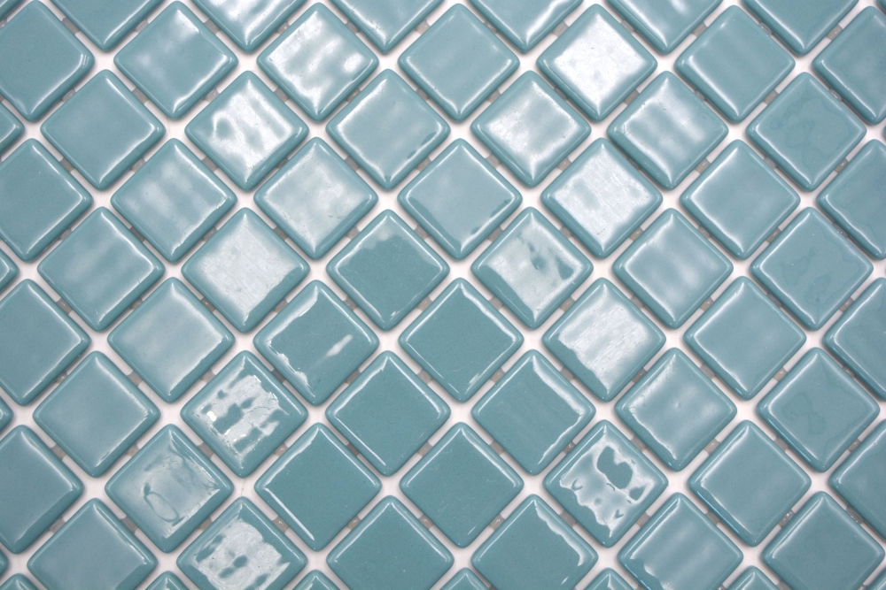 Mosaikfliese Poolmosaik Schwimmbadmosaik Türkis Pastell grün Dusche Wand SPAIN - 220-25832U
