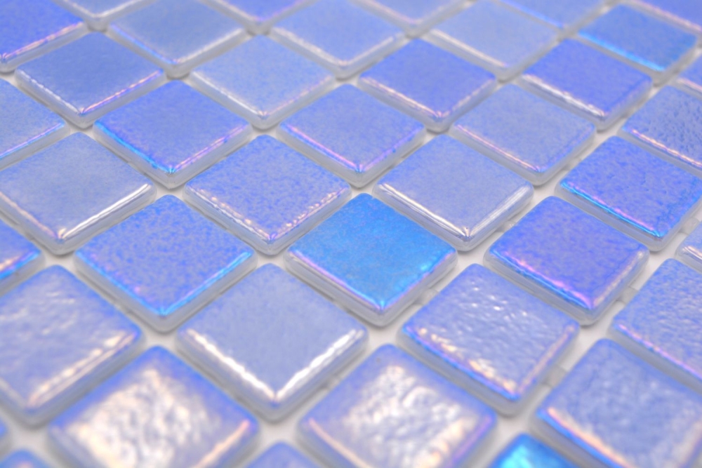 Mosaikfliese Poolmosaik Schwimmbadmosaik blaulila irisierend - 220-P55252