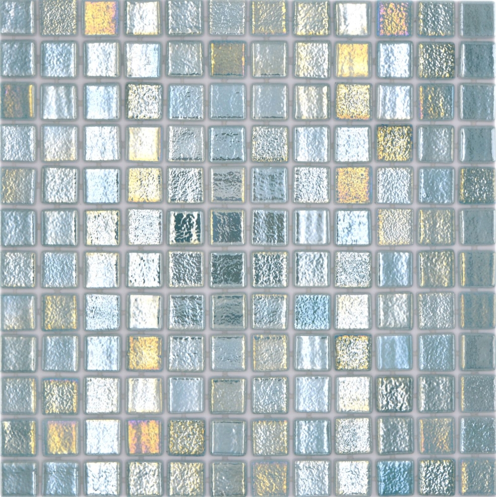 Mosaikfliese Poolmosaik Schwimmbadmosaik grün irisierend - 220-P55253