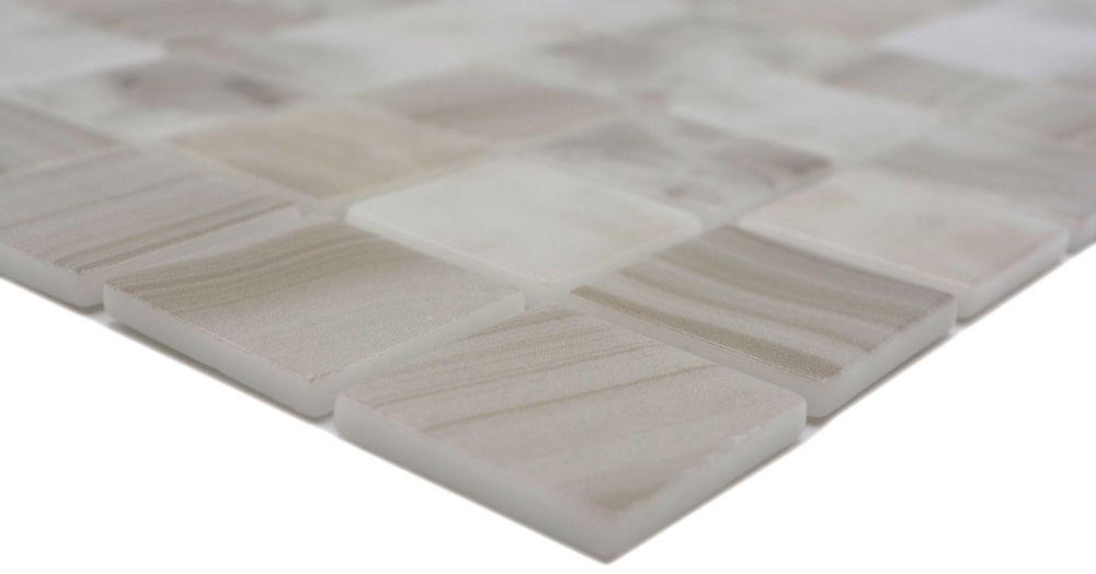 Piscina mosaico piscina mosaico de vidrio gris beige claro iridiscente pared suelo cocina bano ducha - 220-P56381