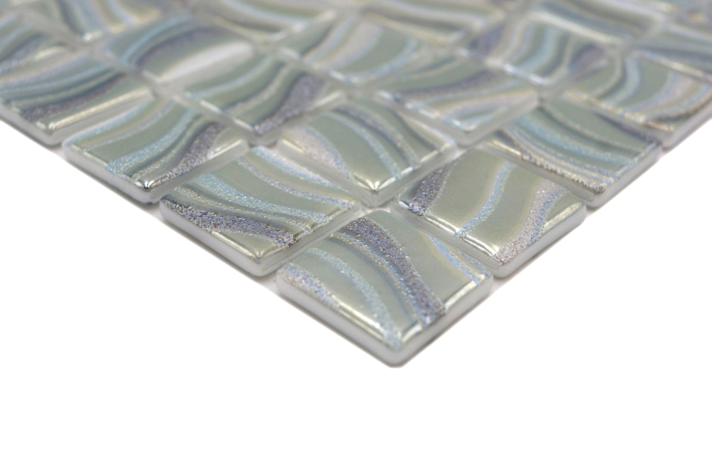 Mosaico piscina mosaico piscina mosaico verde claro metalico pared ducha ESPAnA - 220-78256U
