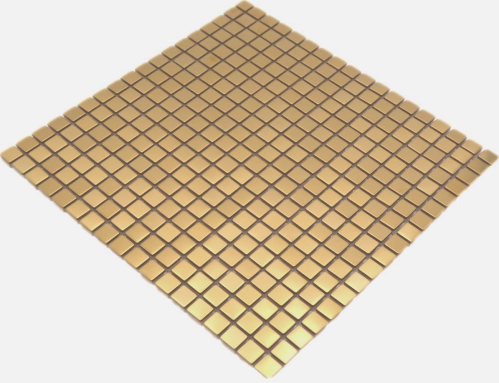 Mosaic tile stainless steel gold brushed wall tile kitchen backsplash bathroom tile
