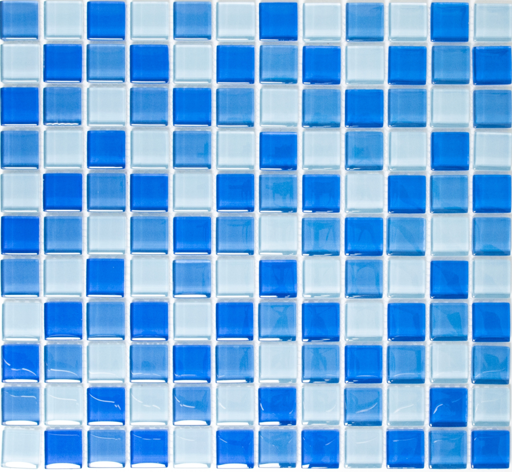 Mosaique de verre Carreau de douche bleu clair - 72-0406 - Kopie