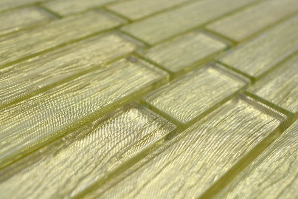 Mosaik Verbund Glasmosaik Chic gold Transluzent Verbundoptik glänzend