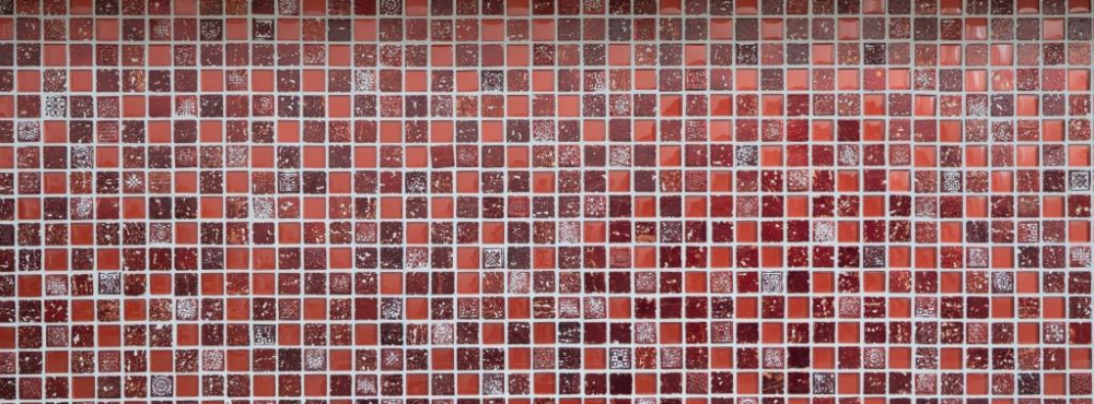 Pierre artificielle Rustique Carreau de mosaique verre mosaique Resine rouge feu fonce SALLE DE BAIN WC dosseret de cuisine carrelage mural - 82-0906