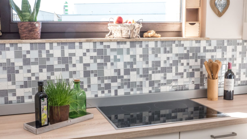 Mosaik Kombination Glasmosaik Artificial mix weiß Mix Transluzent Komposit Kombinationsoptik glänzend
