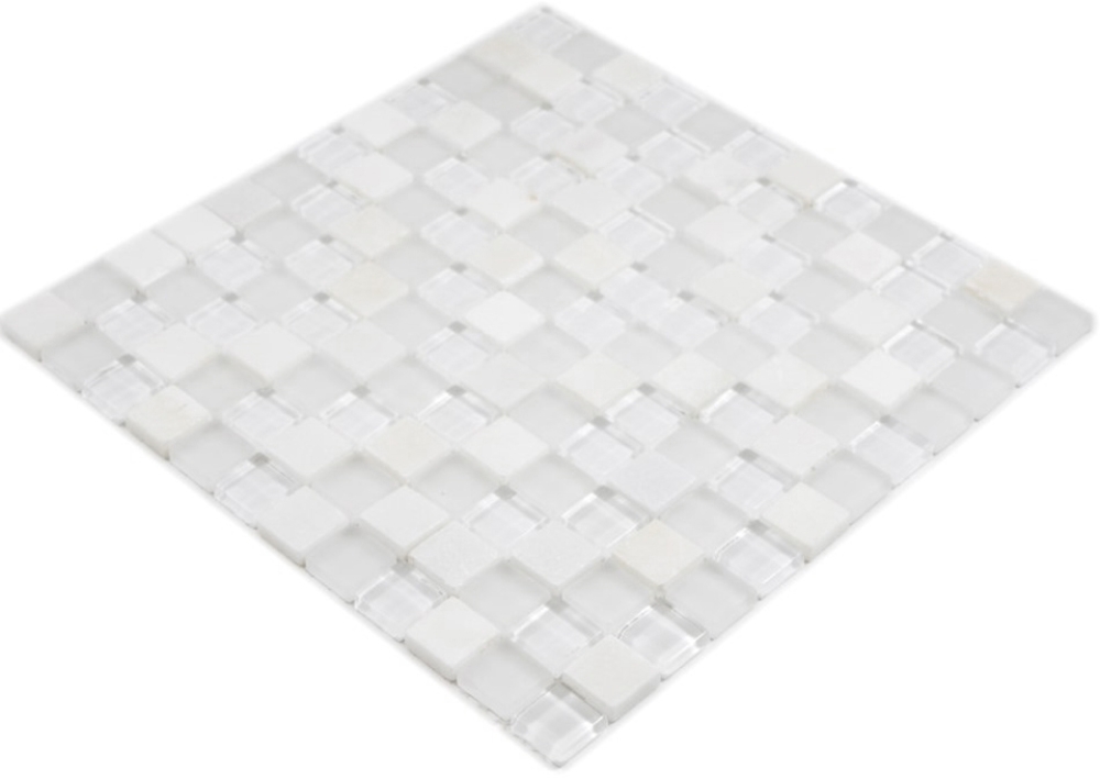 Piedra natural rustico mosaico de vidrio mosaico azulejo super blanco pared revestimiento azulejo backsplash cocina bano azulejo WC splashback - 72-0001
