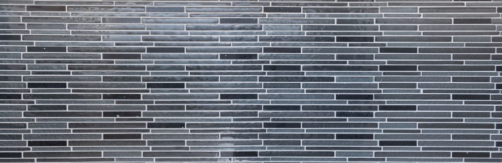 Mosaico Multistick mosaico de vidrio Mezcla artificial negro Mezcla compuesto translucido Pared mirada de bonos brillante