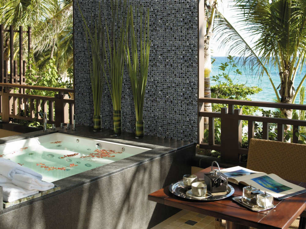 Mosaique Carre Mosaique de verre Pierre mix noir Mix translucide brillant