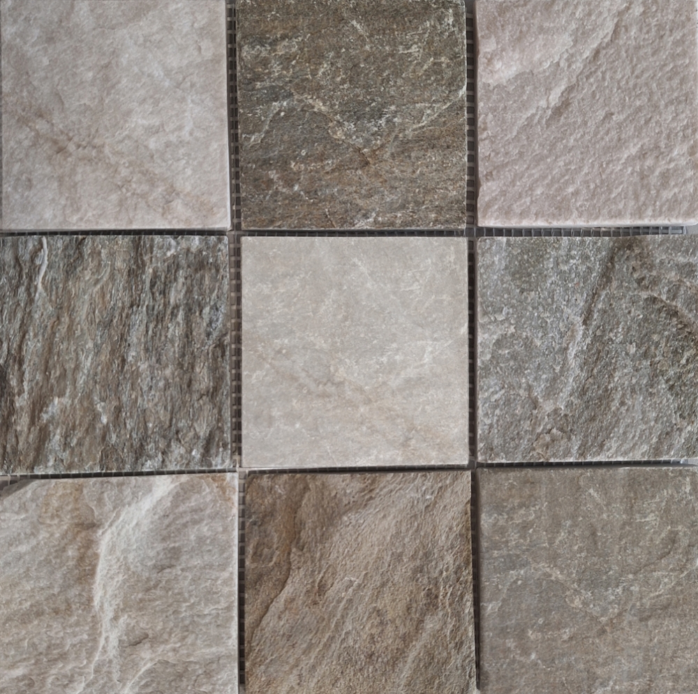 Cuarcita piedra natural azulejo pared azulejo suelo beige gris 36-0210