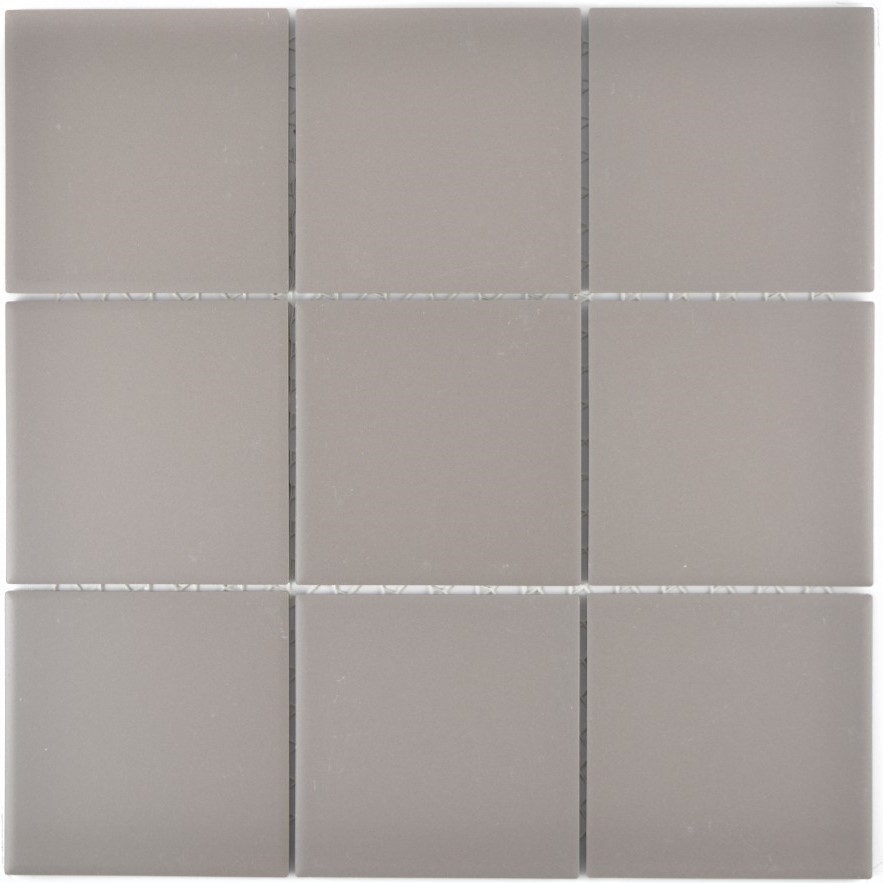 Mosaik Fliese Keramik grau unglasiert Fliesenspiegel Küche 22-0202_b 