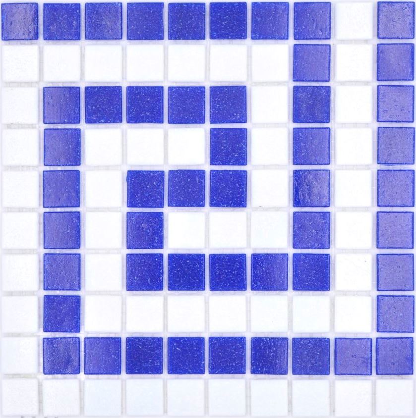 Mosaik Bordüre Schwimmbad Glasmosaik Borde Aqua Blau Grün Weiß Glänzend 8 mm 30 x 5 cm Fliesen B223
