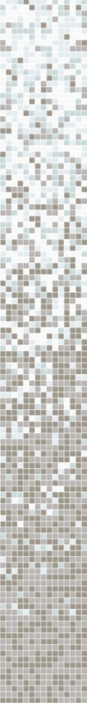 Glasmosaik Farbverlauf Weiss Creme Grau Duschwand Bad Mosaikfliesen Shading Blend Sfumature Crema Bianca Grigia - NARC II - 300-0202