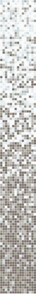 Glasmosaik Farbverlauf Weiss Creme Dunkelgrau Duschwand Bad Mosaikfliesen Shading Blend Sfumature Crema Bianca Grigio Scuro - 300-0203