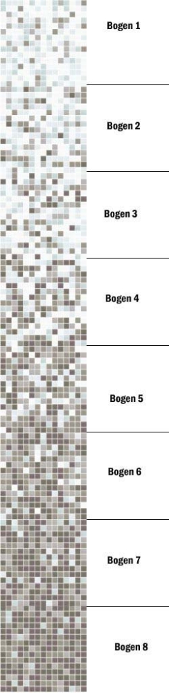 Glasmosaik Farbverlauf Weiss Creme Dunkelgrau Duschwand Bad Mosaikfliesen Shading Blend Sfumature Crema Bianca Grigio Scuro - 300-0203