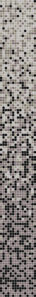 Glasmosaik Farbverlauf Grau Cream Schwarz Duschwand Bad Mosaikfliesen Shading Blend Sfumature - 300-0205