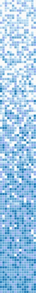 Mosaico de vidrio color degradado blanco azul claro II pared de ducha baño mosaico azulejos sombreado mezcla