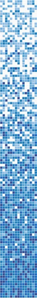 Glasmosaik Farbverlauf weiss hellblau blau Duschwand Bad Mosaikfliesen Shading Blend Sfumature - Art: 300-403