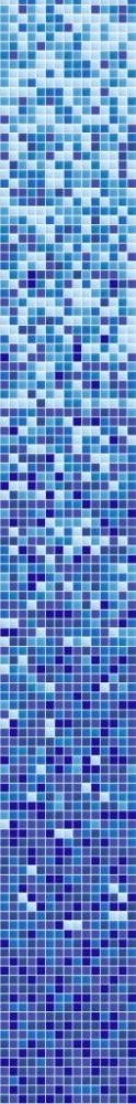 Glasmosaik Farbverlauf hellblau blau Duschwand Bad Mosaikfliesen Shading Blend