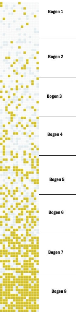 Glasmosaik Farbverlauf weiss gelb Duschwand Bad Mosaikfliesen Shading Blend