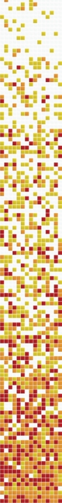 Glasmosaik Farbverlauf weiss gelb orange rot Duschwand Bad Mosaikfliesen Shading Blend