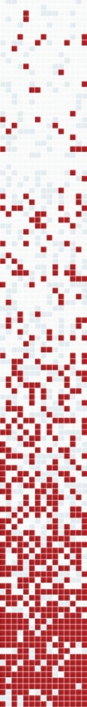 Mosaico de vidrio degradado blanco rojo para pared de ducha, baño, mosaico con mezcla de tonos