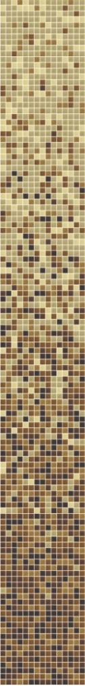 Glasmosaik Farbverlauf beige braun dunkelbraun Duschwand Bad Mosaikfliesen Shading Blend Sfumature - Art: 300-1304