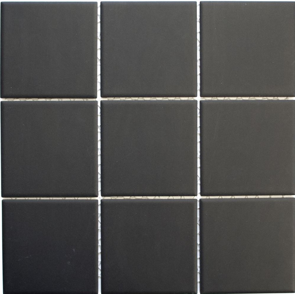 Mosaico de ceramica antideslizante mosaico negro sin esmaltar 14-CU922