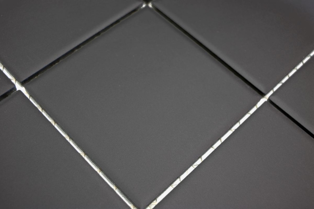Mosaico de ceramica antideslizante mosaico negro sin esmaltar 14-CU922