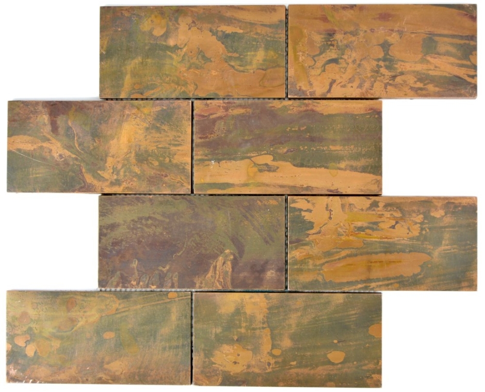 Mosaico cobre metro look cobre mate
