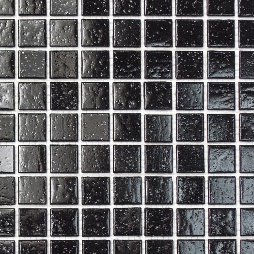 Glasmosaik Mosaikfliese Schwarz Spots Dusche BAD WAND Küchenwand - 50-0302