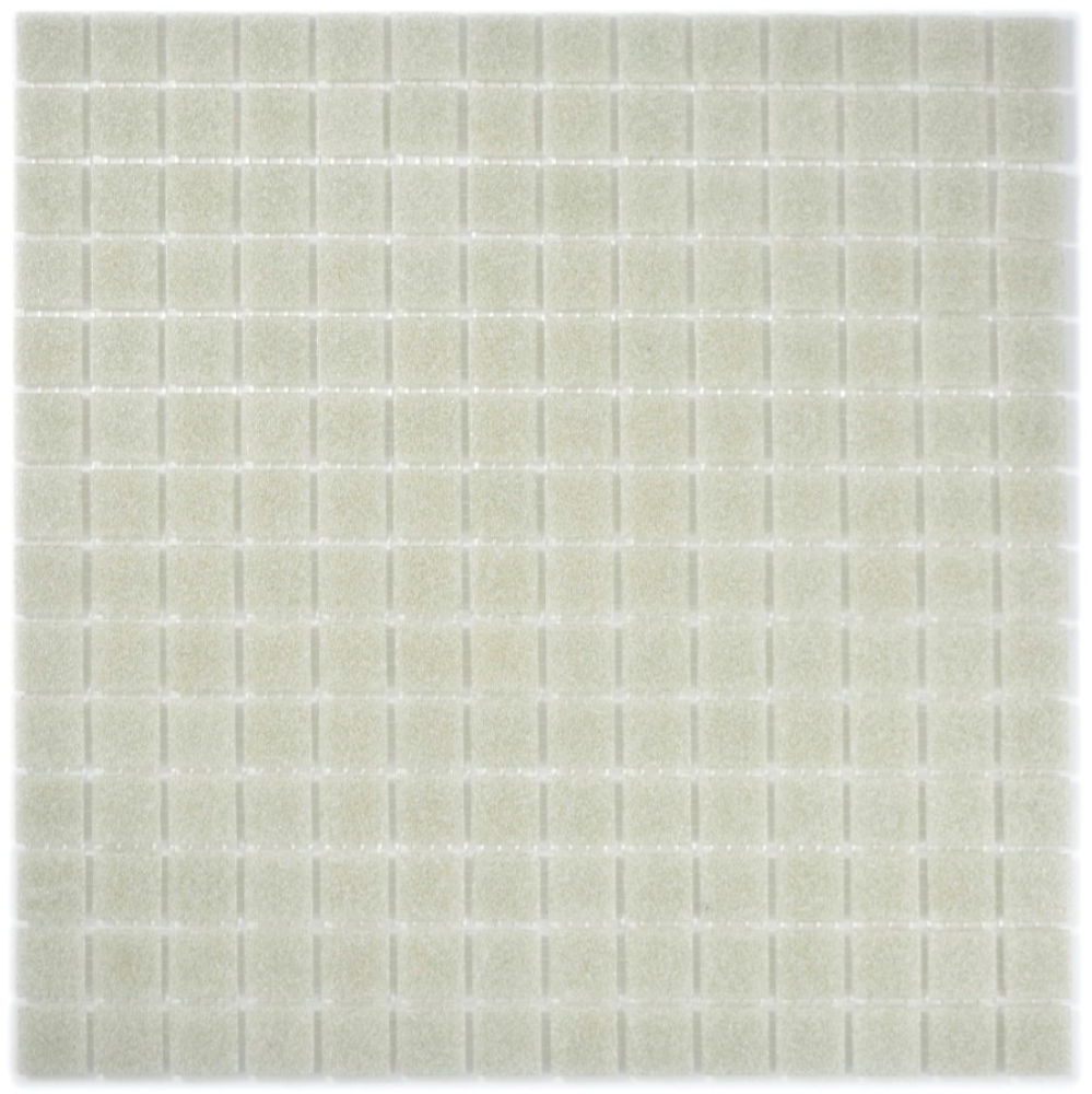 Mosaico cuadrado de vidrio uni gris claro brillante