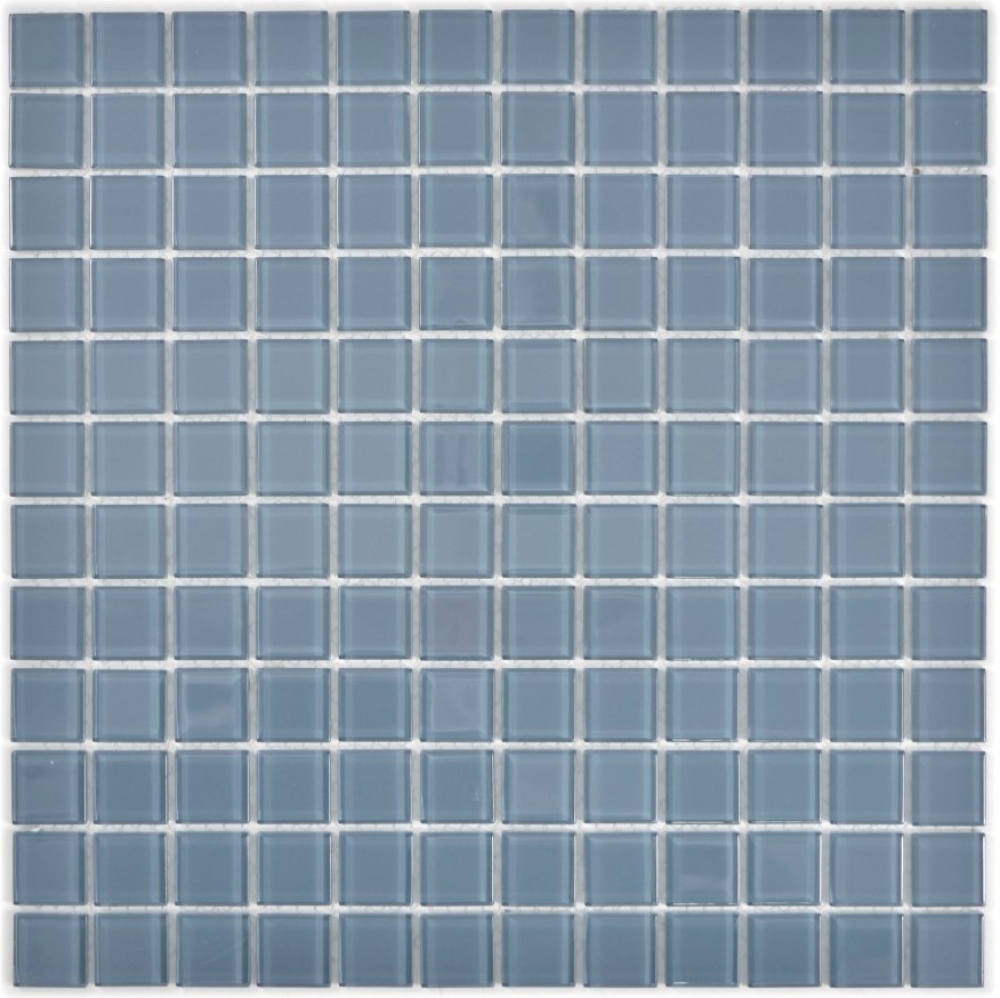 Glasmosaik anthrazit grau Fliesenspiegel Küche Rückwand Poolmosaik 63-0202