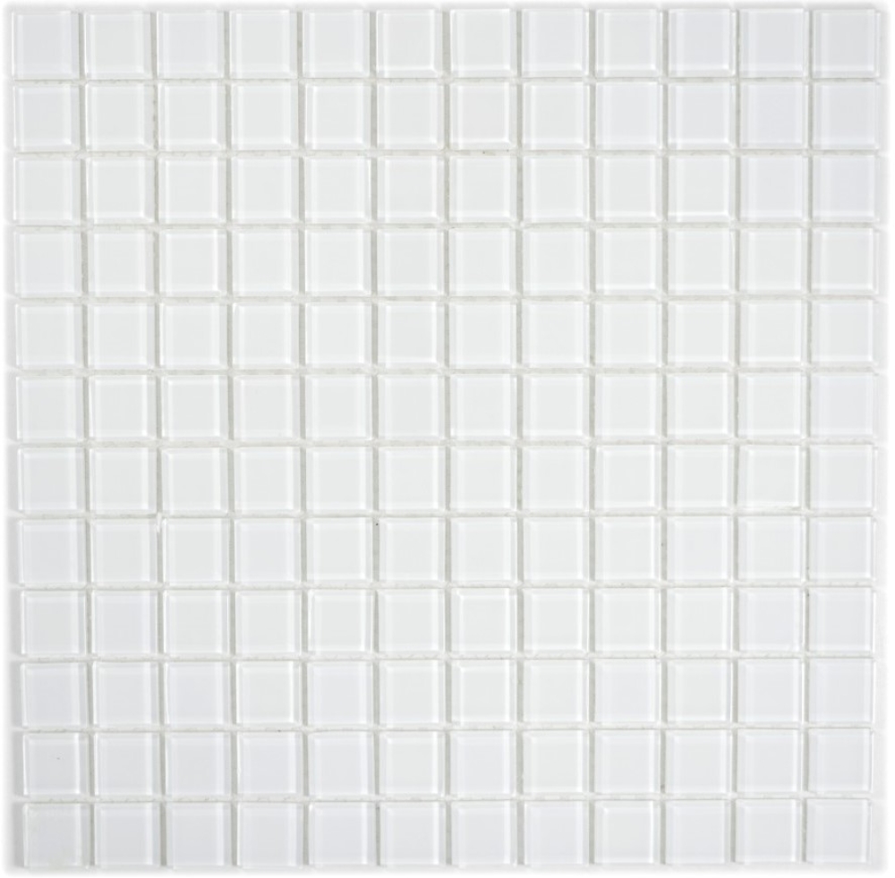 Mosaico de vidrio super blanco ducha pared bano azulejo piscina - 63-0101