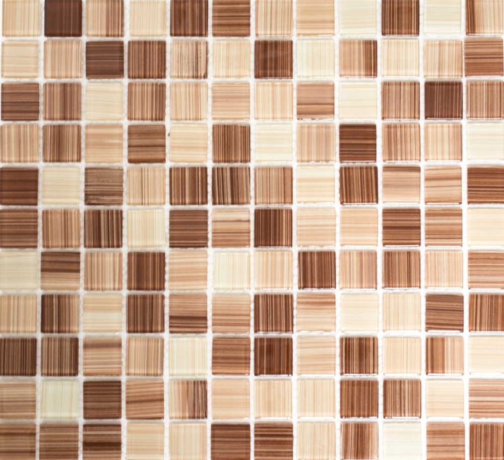 Mosaico Stroke Optics Translucent Crystal beige lucido - 10 fogli di mosaico