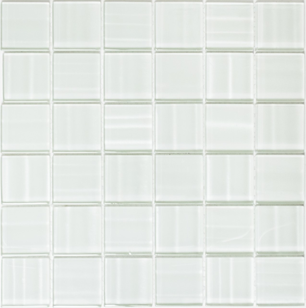 Mosaico de vidrio holograma blanco con brillo azulejo espejo bano cocina pared - 110-0104