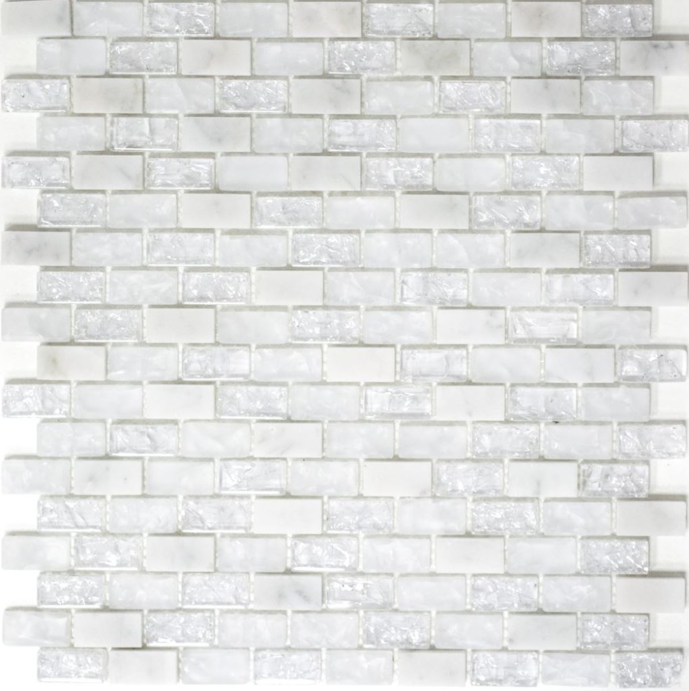 Mosaico Ladrillo Vidrio mosaico de piedra mezcla blanca mezcla translucida albanileria mirada brillante