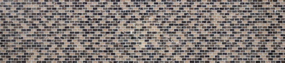 Mosaik Stäbchen Verbund Naturstein Mosaikfliese dunkelbraun nussbraun beige Brick Glasmosaik Bruchglas Fliesenspiegel Wand - 87-B1155