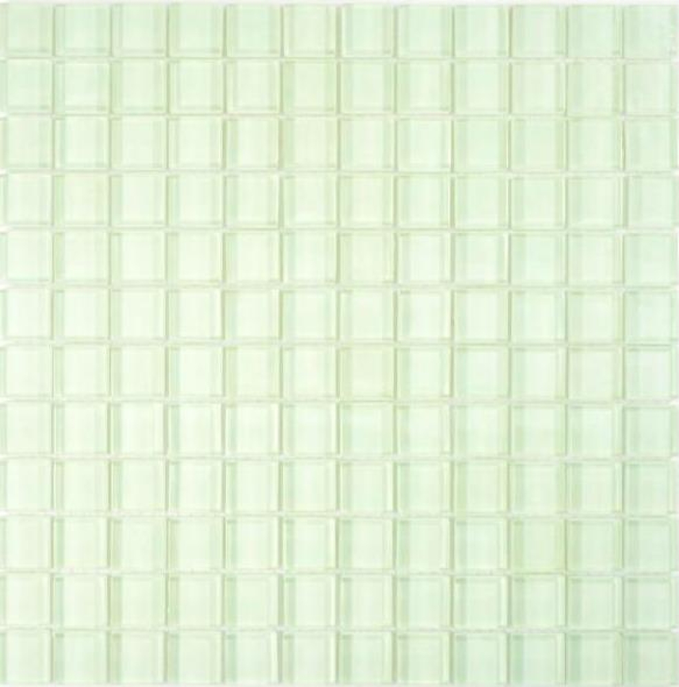 Mosaique Carre Mosaique de verre uni light blue Translucide Auto-eclairant fluorescent brillant