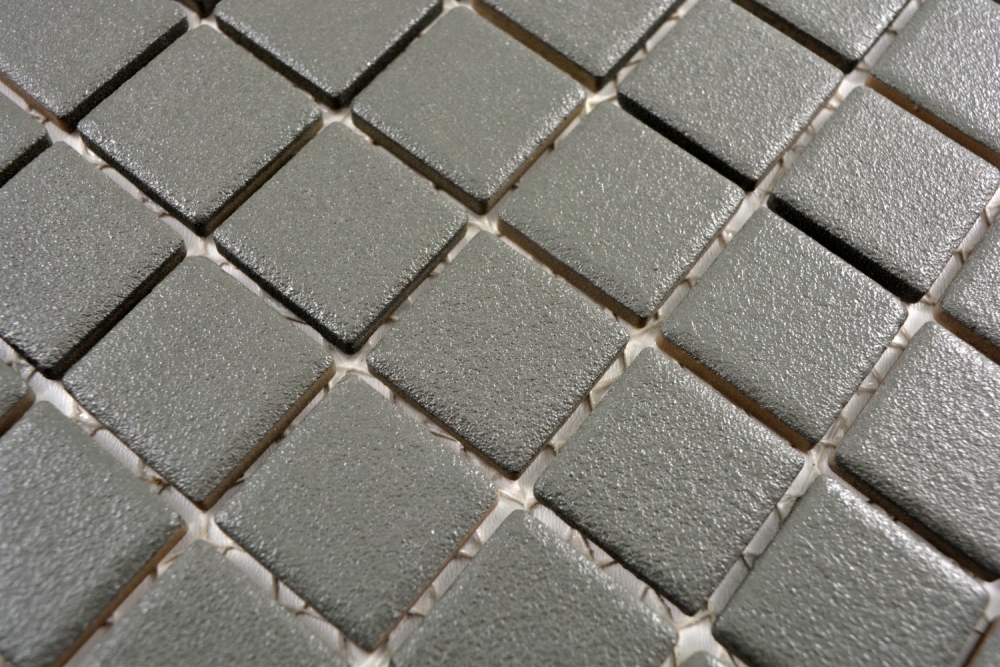 Keramikmosaik Zelt grau matt metall rutschsicher Duschboden 18-0222-R10 B
