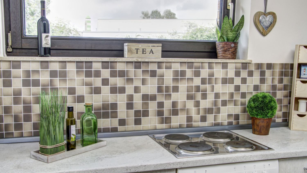Mosaique Carre mix beige marron Ceramique mate R10B