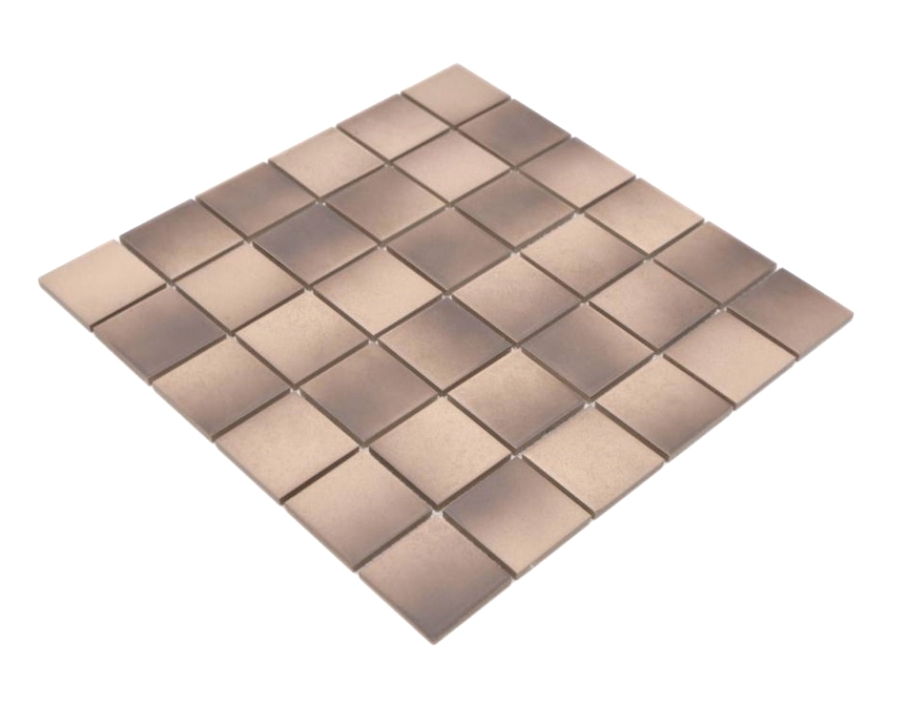 Mosaique Carre mix beige marron Ceramique mate R10B