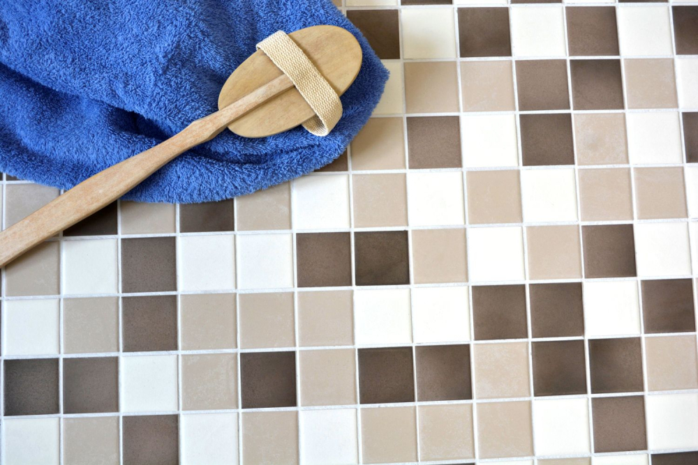 Mosaique Carre mix beige brun Ceramique mate R10B